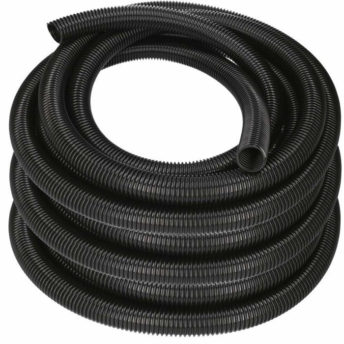 Tuyau annelé souple PVC noir 32/35/38 mm – différentes longueurs, résistant UV pour bassins et filtration