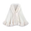 Sciarpa Calda Invernale di Peluche alla Moda Addensare Cappotto Cardigan Mantella Mantello Esterno alla Moda Sciarpa Calda Invernale di Peluche Addensare Cappotto