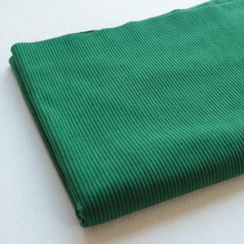 Solid-Color Ribbed Corduroy Jacket and Shirt-Smock in Silk Fabric