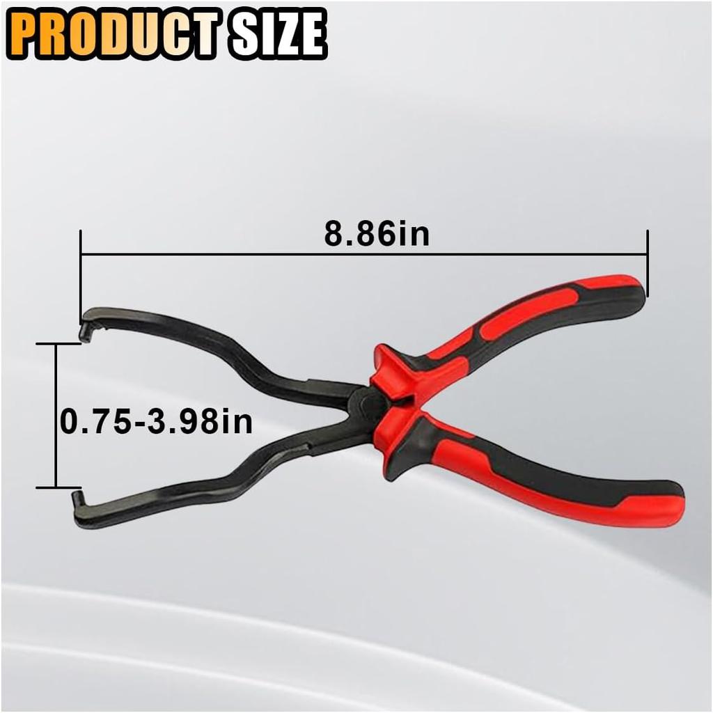 Fuel Line Plier, Quick Disconnect Release Removal Tool, Petrol Hose Pipe Clamp Clip With Handle, Universal Fuel Line Clip Removal Plier, Pipe Clip