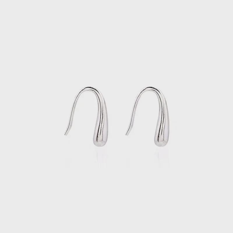 Earrings 2025: Trendy Versatile Silver Needle - Niche, Exquisite, Hypoallergenic Pure Silver, Simple Summer Style