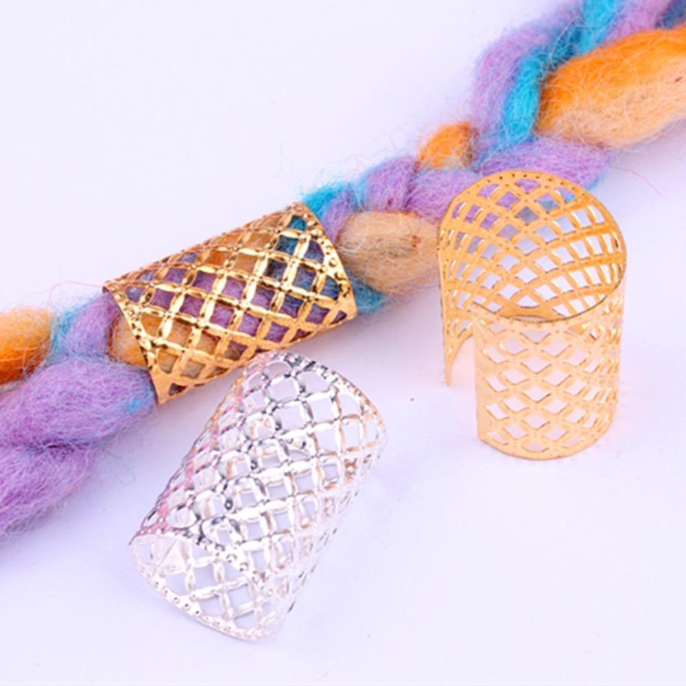 5pcs Dread Locks Dreadlocks Beads Hair Braiding Hair Braid Tubes Hollow Out Hair Ring Men