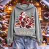 Women's Christmas Pullover Hoodie Long Sleeve Hooded Sweatshirt for Holiday