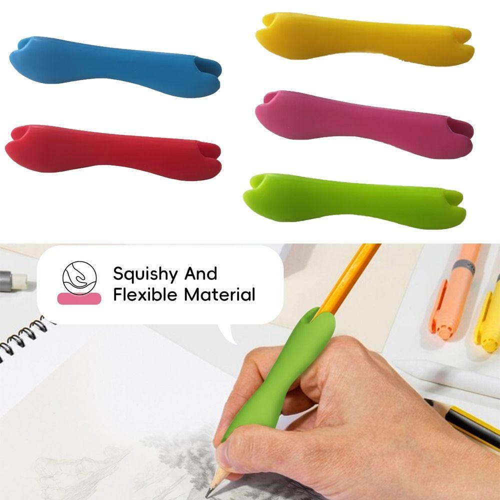 Silicone Pencil Holders Non-slip Writing Corrector Trainer  Handwriting