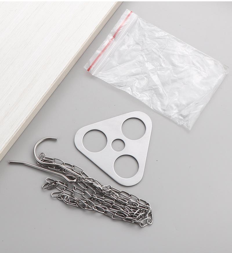 Stainless Steel Portable Camping Tripod Pot Stand with Hanging Ring