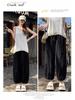 2026 Summer Women's Ice Silk Lantern Pants: Single/Two-Piece, Loose, Slimming, Cropped Harem Style