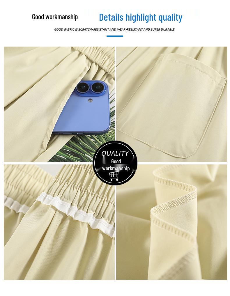 Summer 2033 Women's High Waist Straight Leg Harem Pants - Fashionable, Simple, and Slimming Cropped Fit