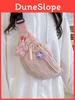 Soft Girl Casual Chest Bag With Nylon Material For Outdoor Sports