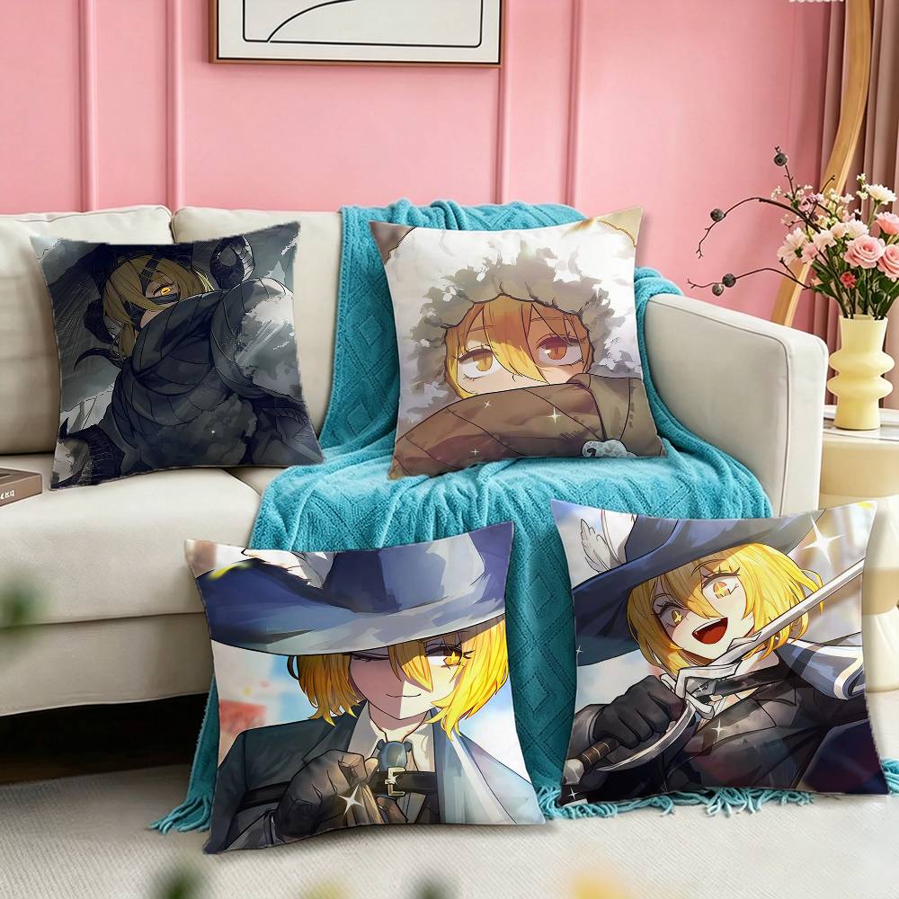 L-Limbus C-Company Don Quixote Celebrity Pillow Case Square Double-Sided Sofa Cushion Cover Bedroom Bedside Pillow