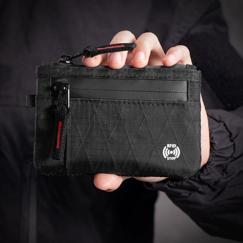 Travel abroad RFID anti-theft swipe card bag passport bag multi-function key bag wallet neck bag