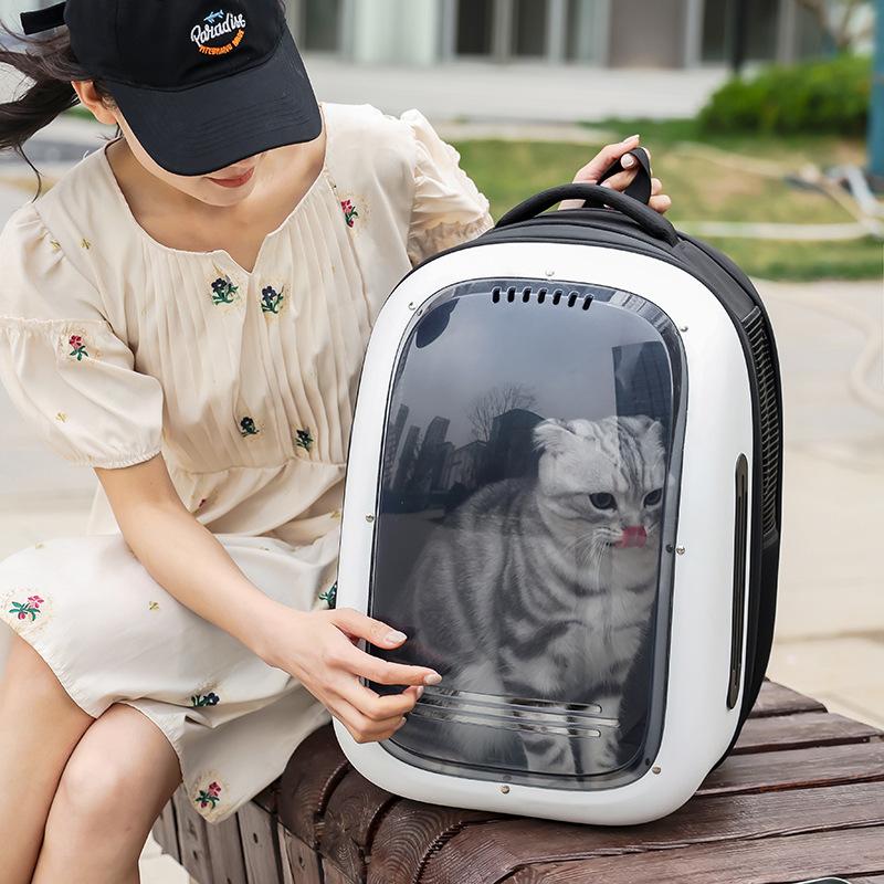 Cat Carrier Bags Breathable Outdoor Pet Carriers Small Dog Cat Backpack Travel Space Capsule Cage Pet Transport Bag For Cat
