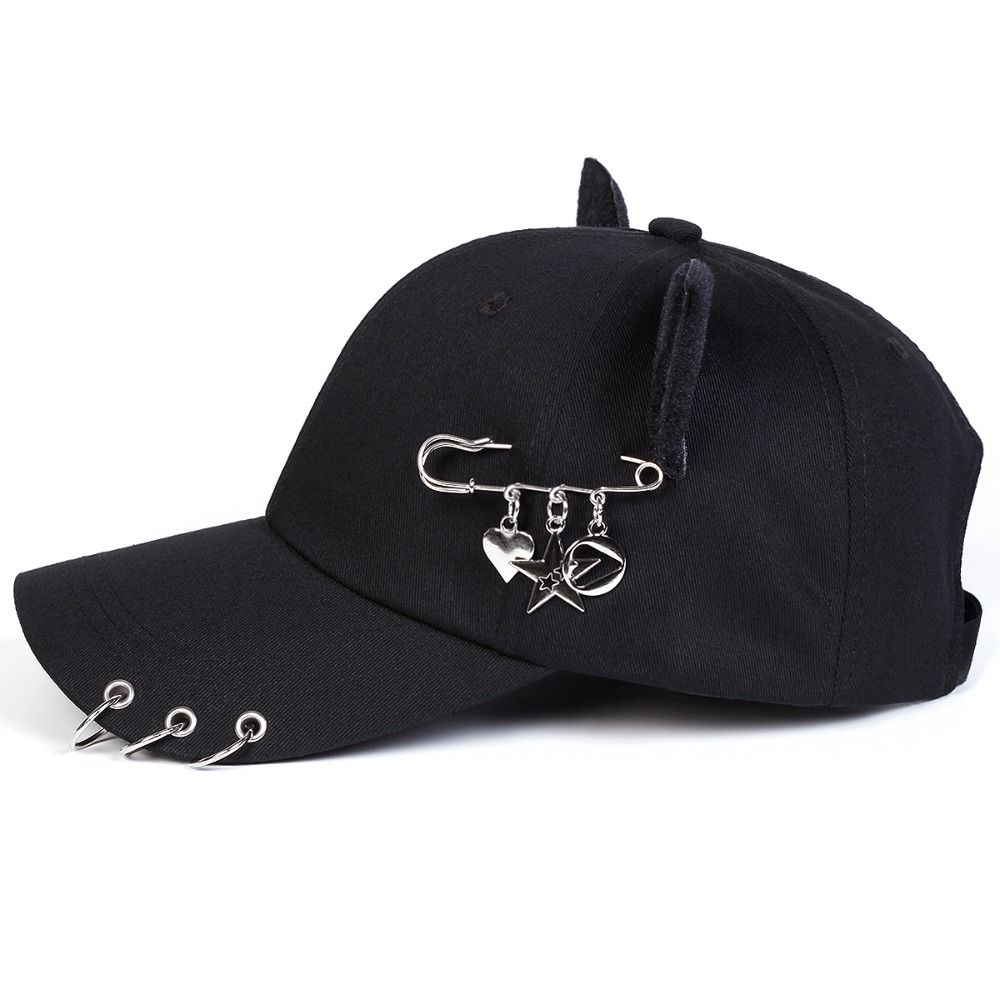 Adjustable Sunscreen Hat Cat Ear Peaked Cap Casual Baseball Caps Spring Summer