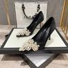 High Heels Fairy Style Pearl Small Fragrant Style Fine Heel Design Sense Niche Fashion Pointed Head with Cheongsam Single Shoes