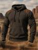Men's Jacquard Color Block Hoodie - Autumn/Winter 2025 Collection
