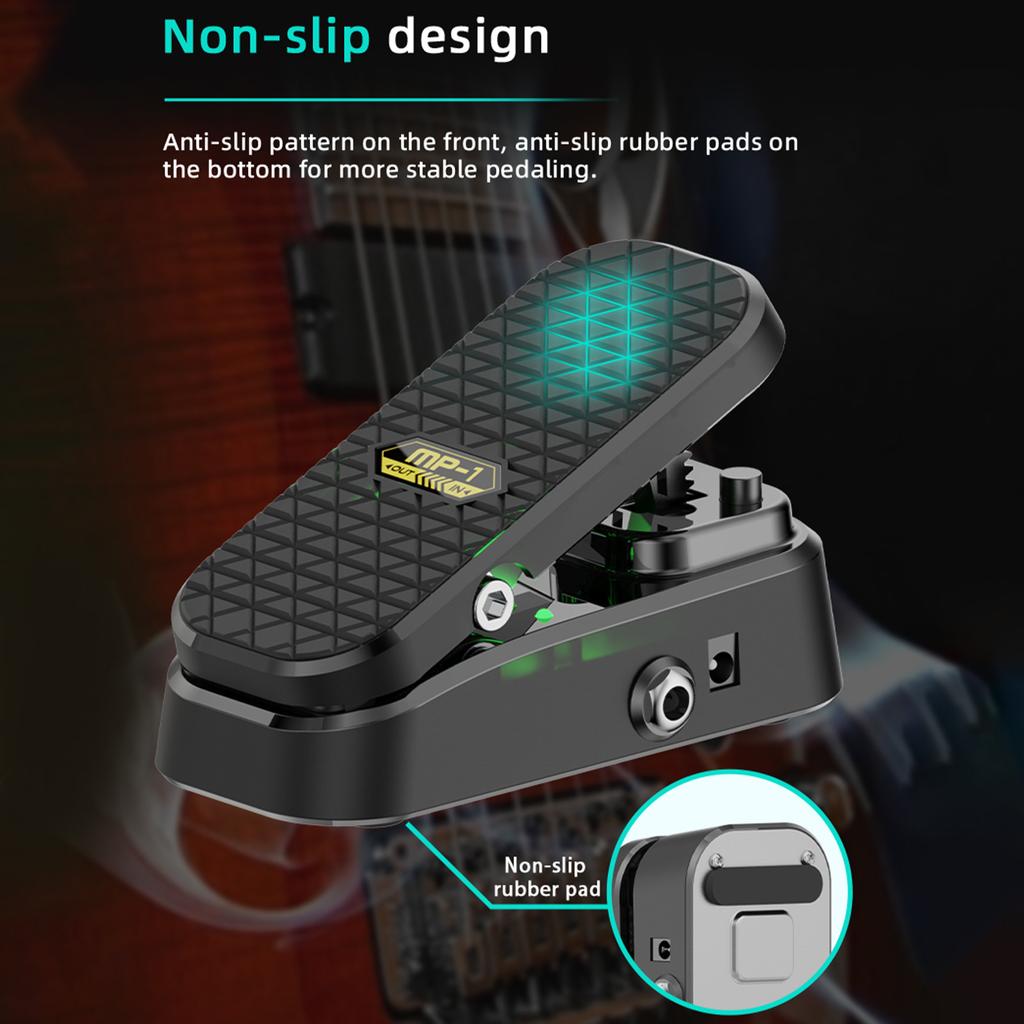 Guitar Wah Volume Pedal 2 Function Effects Pedal with RM Shielded Inductor Guitar Wah Volume Effects for Electric Guitar