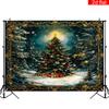 1Pcs Featuring Vintage Snowy Decoration Background Winter Backdrop Decorations For Photo Studio Photo Booth Christams Party