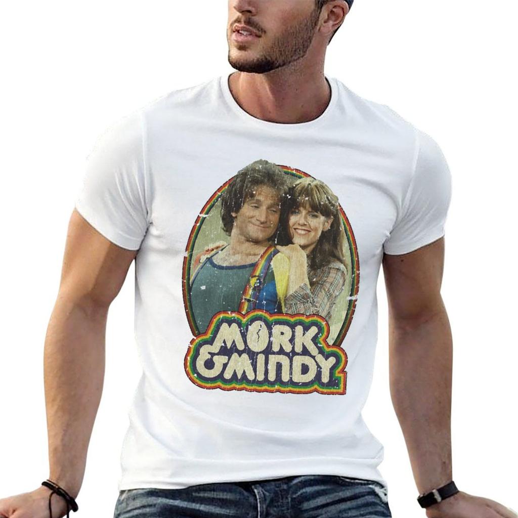 Mork Mindy 1978 Maglietta Anime Magliette Per Unisex Magliette Per Unisex Cotone Morbido Magliette Grafiche Per Unisex Maglietta
