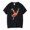 Graffiti Breakdancer Grafikdruck T-Shirt