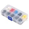 25 PCS 4 Pin SMD PCB Micro Switch Round Shape Tactile Push Button Kit  Microcontrol