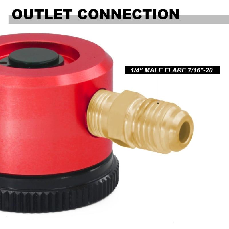 Professional RefrigerantPurge Regulator Tool Nitrogen Flows Regulator Instantly Setting Switches Metal Construction