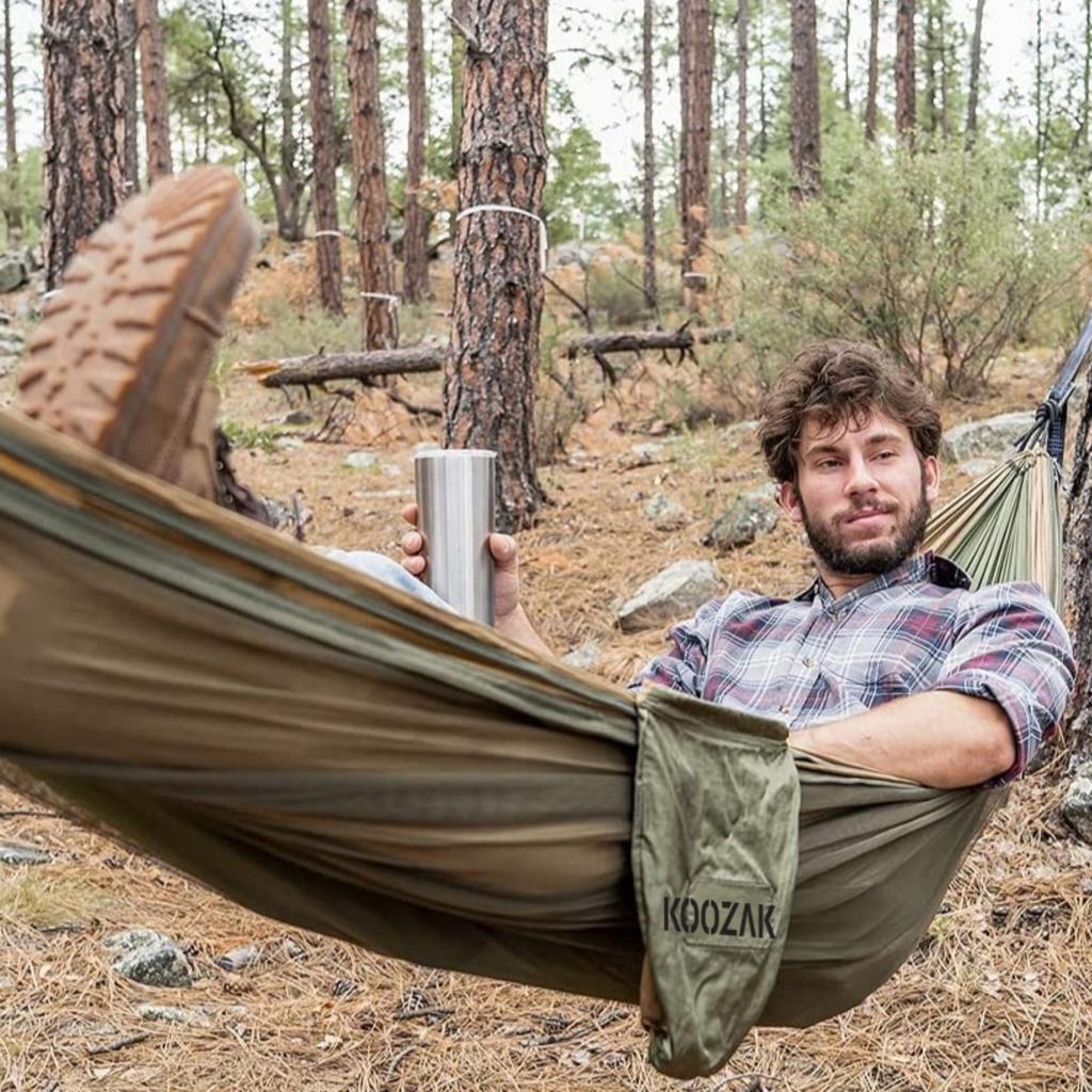 Hammock with mosquito net, deckchair, tourist bed, survival double gadgets