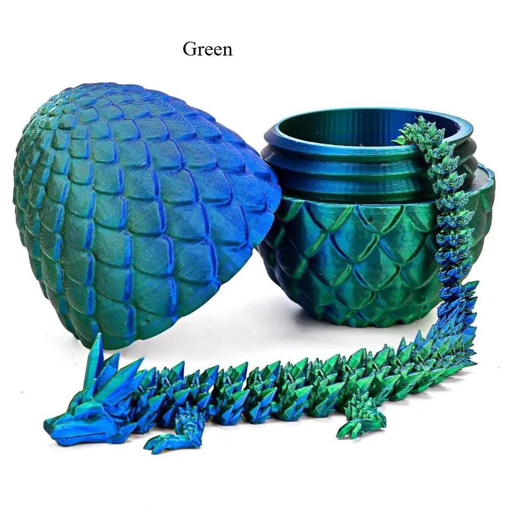 3D Printed Snake Egg and Dragon Egg Toys Fully Articulated Snake Dragon Collection Surprise Simulation Toy Decoration