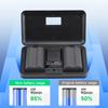 PALO 2650mAh BP 511 BP-511 BP511 Battery+Multi-Function Charger Battery Storage Box For CANON EOS 40D 300D 5D 20D 30D 50D 10D D60 G6