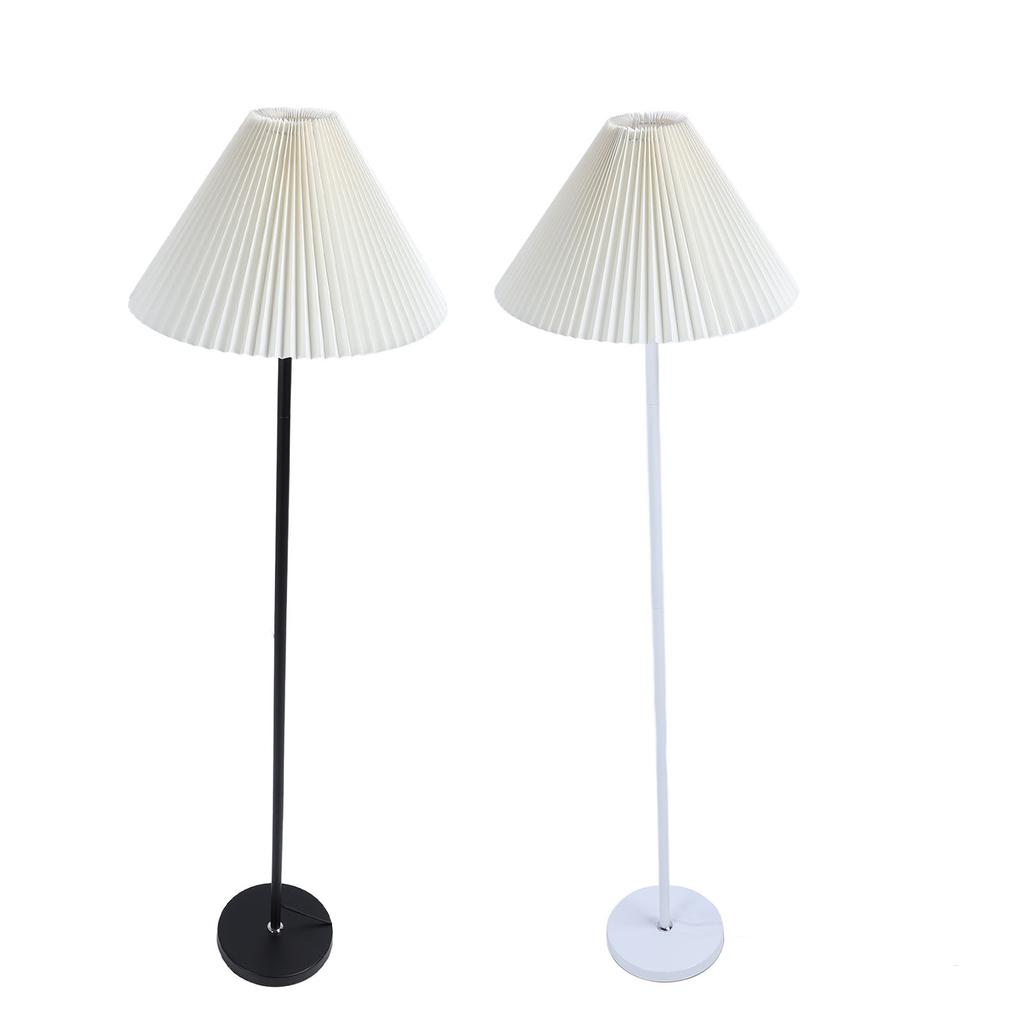 Modern Floor Lamp Multipurpose Stylish Minimalist Fabric Round Lamp Shade Standing Lamp for Living R
