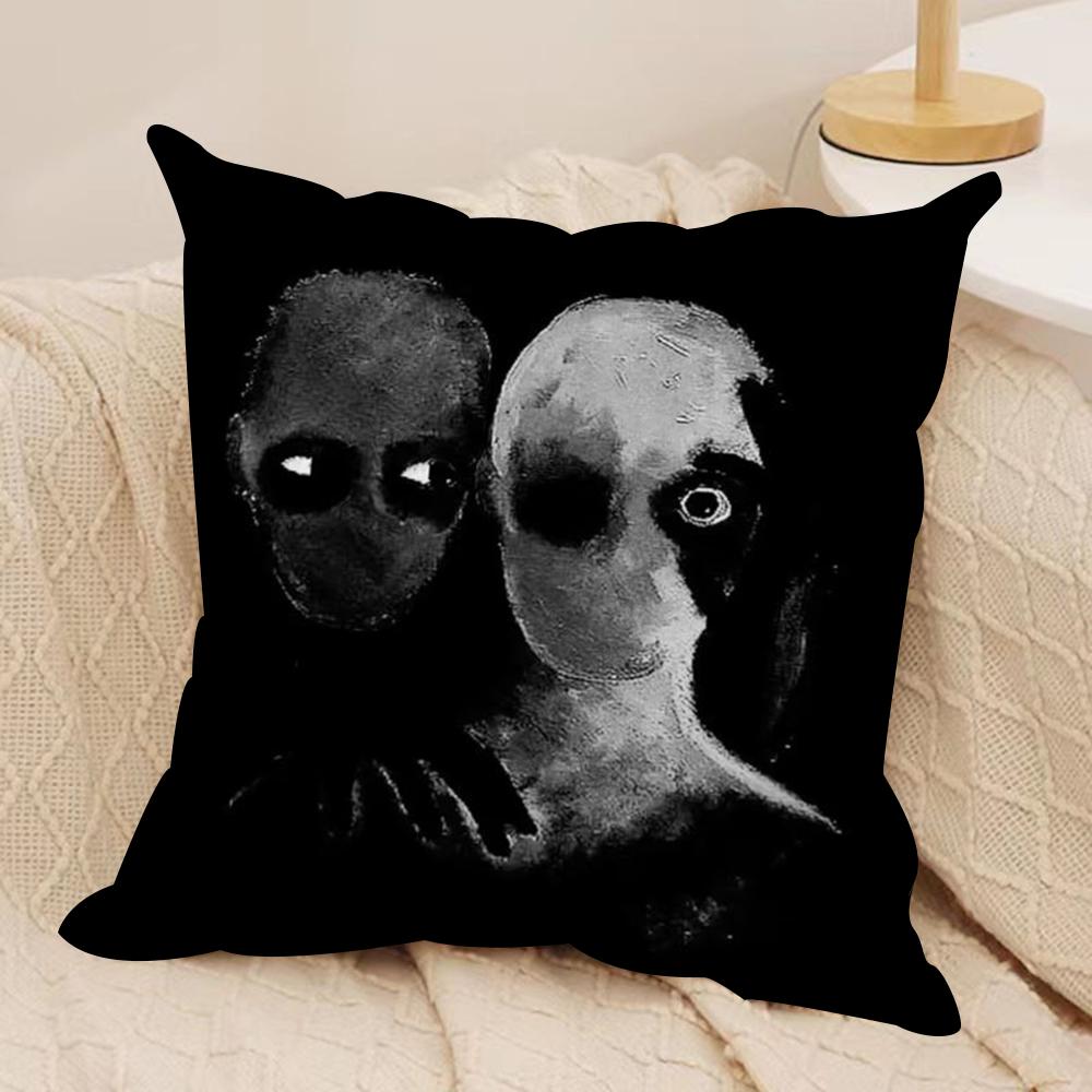 O-Omerta Maes Cushion Cover Soft Plush Fabric Double-Sided Printed Sofa Cushion Cover for All Seasons Home Decor Gift