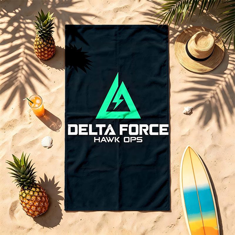 Delta Force (1) Téma Ručník na pláž Odolný vůči písku Měkký a pohodlný Vhodný k bazénu Kempování Jóga a Potápění Cestovní