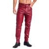 Mens Faux Leather Straight Leg Pants Smooth Lining Tights Leggings Music Festival Daily Outfit