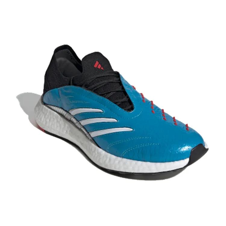 Adidas Predator Archive Trainer 'Aqua Black' (Unisex) Core Black / Cloud White / Red Soccer Shoes EH2942