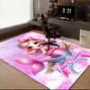 1PC Custom Name Mermaid Fantasy Artwork Theme Floor Mat Ideal for Living Room, Game Rooms, Office, Bedroom Floor Mat Playful Design