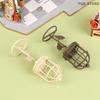 1/12 Simulation Mini Metal Birdcage Model Dollhouse Fairy Garden Decoration Micro Landscape Bird Cage Crafts Ornaments