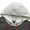 Fila X MIHARA YASUHIRO Logo-Print Colorblock Sport-Hoodie Damen-Hoodies Morgentau-Grau F11W213201F-GY