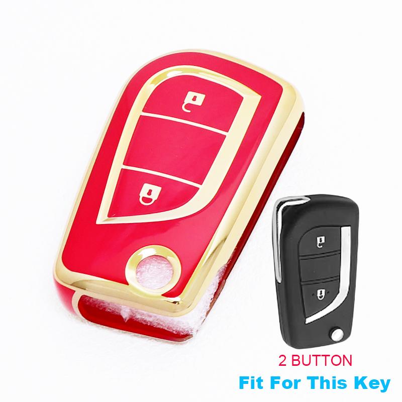 2/3/4 Buttons for Toyota Auris Corolla Reiz Avensis Verso Yaris Aygo Rav4 Scion TC IM TPU Car Key Case Cover Remote Shell Fob