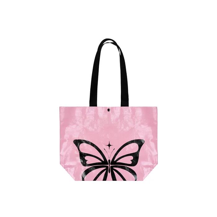 SIGNATURE BUTTERFLY REUSABLE BAG_PINK
