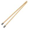 1 Pair Music Student Drum Sticks Wood and Stainless Steel Drum Mallets for Music Enthusiasts and Studio Recording Use