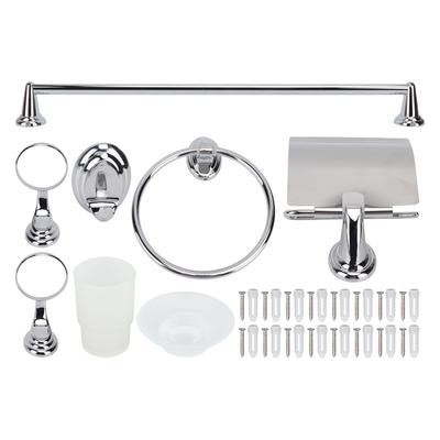 Set di Mensole da Bagno Acciaio Inossidabile Porta Asciugamani Porta Carta Igienica Kit di Ganci per Casa