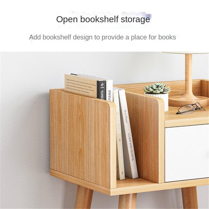 Nordic Simple Bedside Cabinet Modern Bedside Storage Cabinet Mini Storage Shelf Bookcase Cabinet Bedside Table