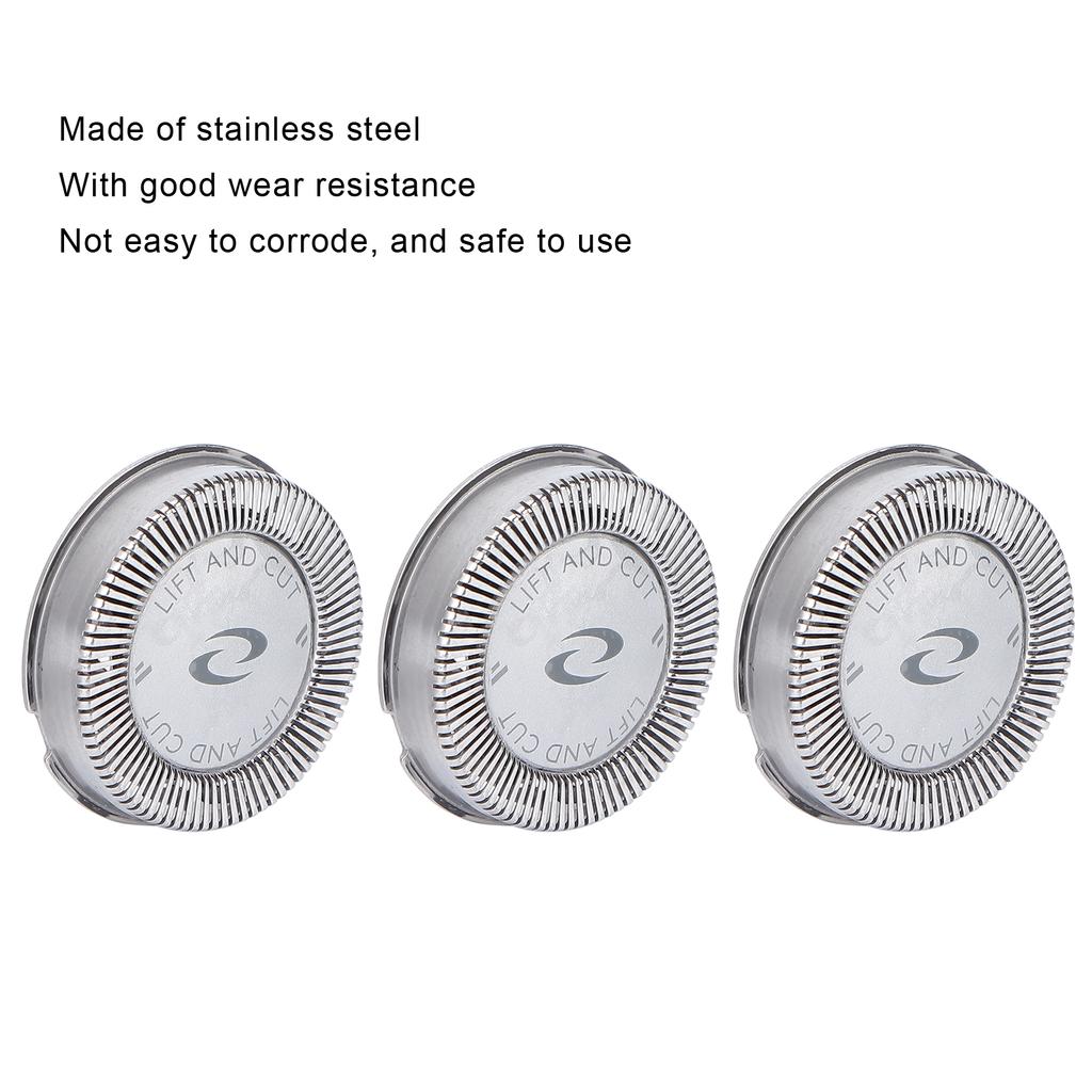 3 Pcs Electric Shaver Replacement Head Compatible Razor Blades Shaver Trimmer Head Fit for HQ3