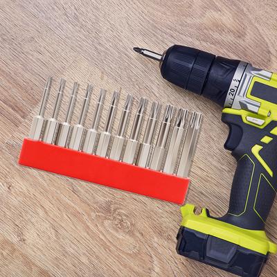 12pcs Head Torx Drill Set Hard Electroplating 50mm Screwdriver Kit Six Stars with Holes Hexagonal Screw Tip Tamper Proof T5-T40