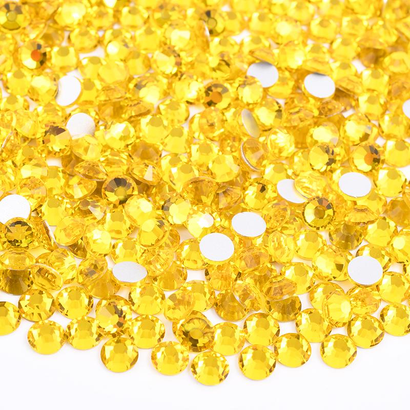 Glitter SS6 SS12 SS16 SS20 Light Rose Flat Back Crystal Stones Applique Non Hotfix Strass Glass Nail Rhinestone for DIY Craft