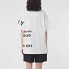 Burberry Drop Shoulder Sleeve T Shirt Women's White (Unisex) T-Shirts 80487481