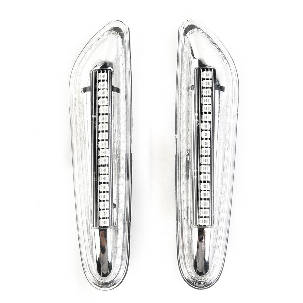 LED Side Marker Lights E60 E87 Turn Signal 1 Pair ABS Plastic Amber Dynamic E90 E91 E92 For BMW For BMW X5 E53