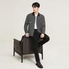 Septwolves Men's Business Casual Plaid Long-Sleeve Shirt