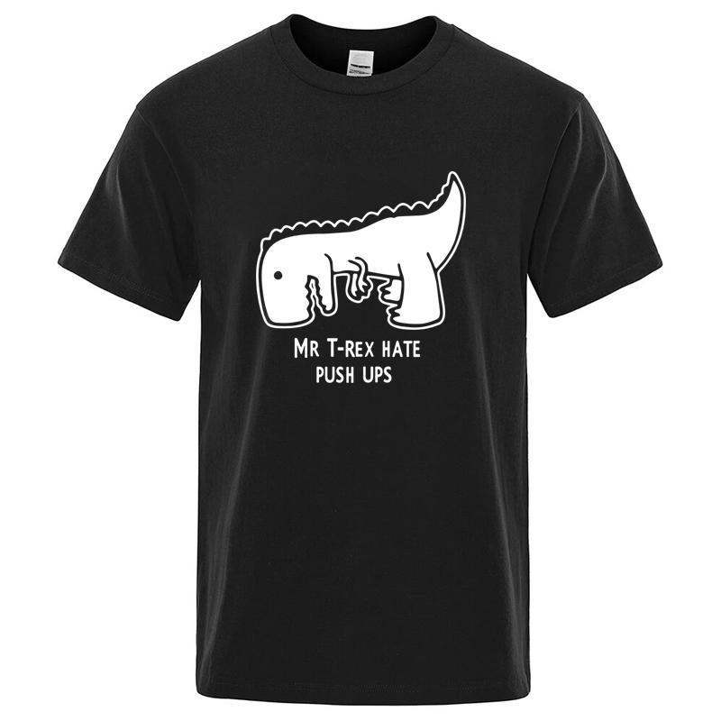 

Men High Quality 100 Cotton Breathable Funny Casual Dinosaur Cool Oneck Vintage Tshirt Male Casual Loose Fit Tees Shirts Top S