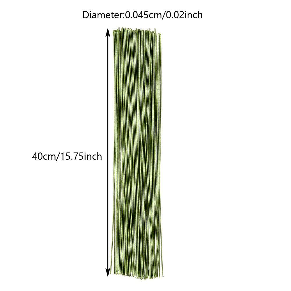 Flexibler Eisendraht Blumendraht Stiele Papierummantelter Blumendraht für 100 Stück Blumenarrangements