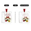 2D Acrylic Christmas Clip Ornament Holder Hanging Pendant Set