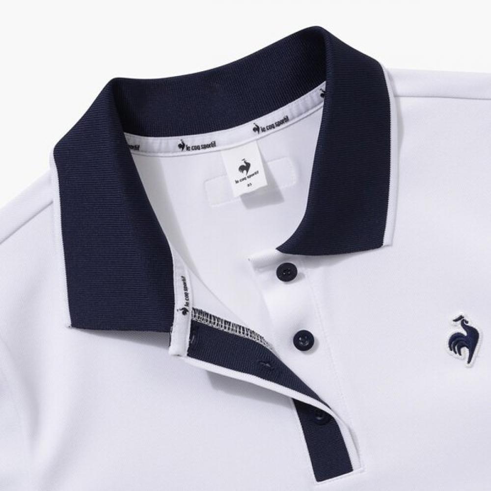 Le Coq SporTif Women S Polo T ShirT Regular fiT Color Block whT   qq122TTS31